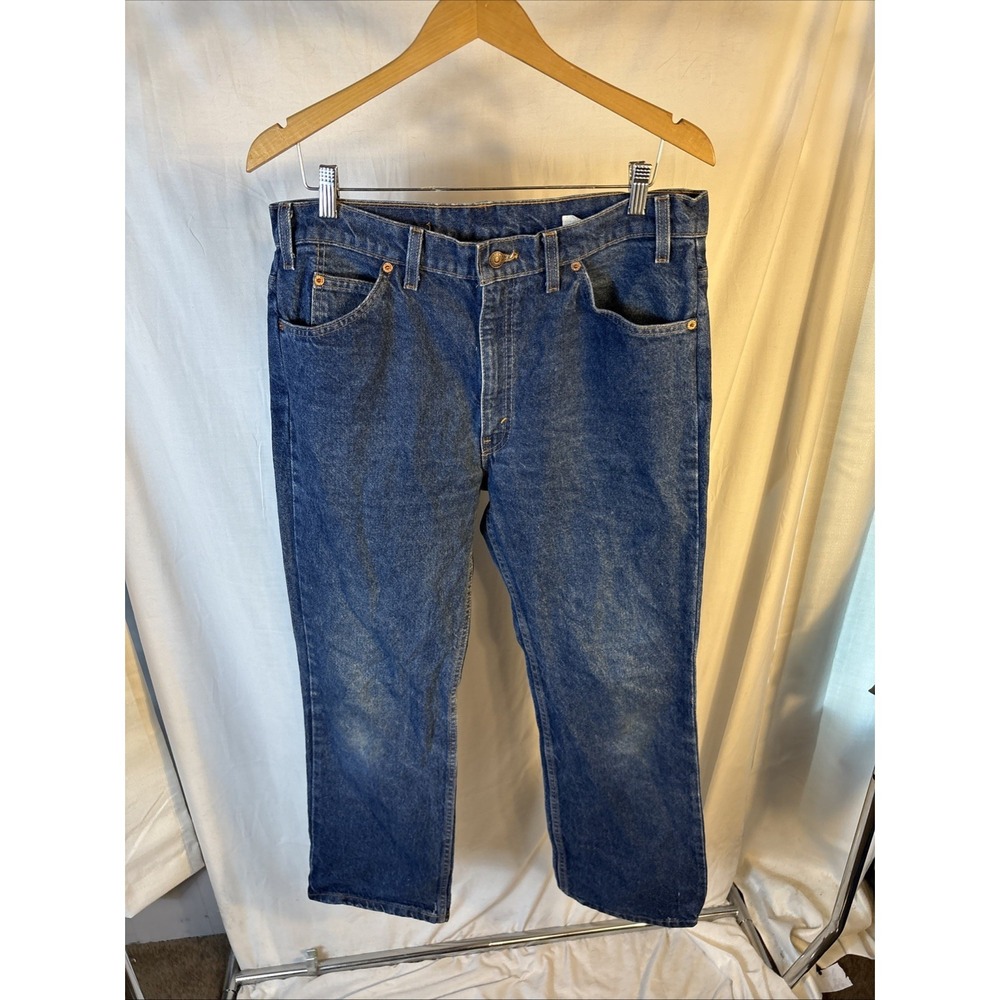 Vintage Levis Saddleman Boot Cut Jeans 34x30 20517 Bootcut 517 Orange Tab 1990s